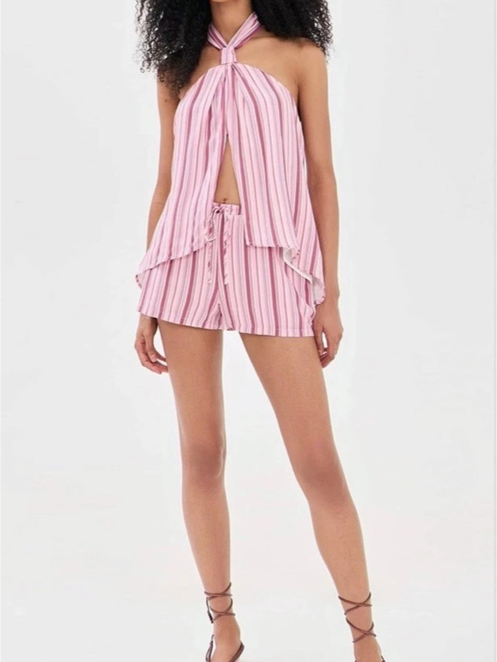 Seven Wonders Set Koah Knot Top and Koah Short Striped